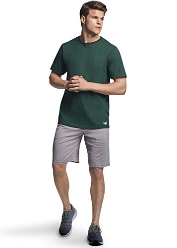 Russell Athletic mens Essential Short Sleeve Tee T Shirt, Dark Green, Large US