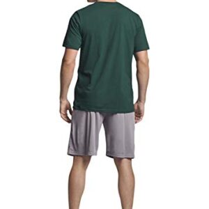 Russell Athletic mens Essential Short Sleeve Tee T Shirt, Dark Green, Large US