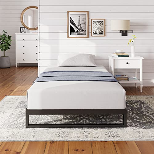 ZINUS Trisha Metal Platforma Bed Frame, Wood Slat Support, No Box Spring Needed, Easy Assembly, Twin