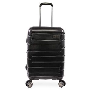 original penguin crimson 21" hardside carry-on spinner luggage, telescoping handles, black, one size
