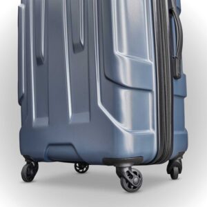 Samsonite Centric Hardside Expandable Luggage with Spinner Wheels, Blue Slate, Checked-Large 28-Inch