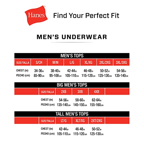 Hanes Men Hanes Men's White Performance Moisture-Wicking Crewneck Undershirt Tees, 5-Pack