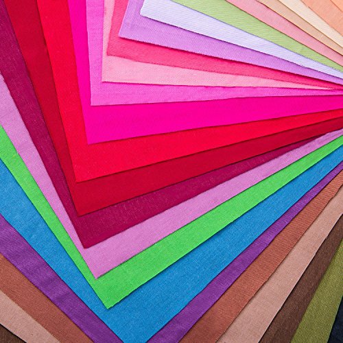 50 Pieces Multi-Colors Fabric Patchwork Mixed Squares Bundle Sewing Quilting Craft, 50 Colors (10 x 10 cm)