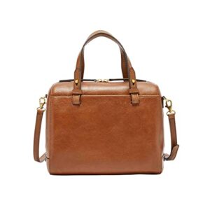 fossil women's rachel leather satchel purse handbag, brown (model: zb7256200)