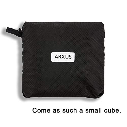 Arxus Travel Lightweight Waterproof Foldable Storage Carry Luggage Duffle Bag (Black)