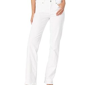 NYDJ womens Women's Petite Size Marilyn Straight Leg Jeans, Optic White, 8 Petite US