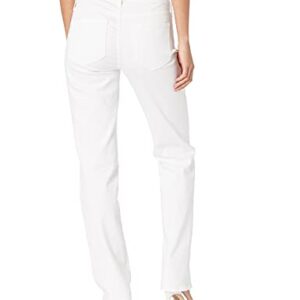 NYDJ womens Women's Petite Size Marilyn Straight Leg Jeans, Optic White, 8 Petite US