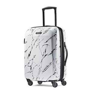 american tourister moonlight hardside expandable luggage with spinner wheels, marble, carry-on 21-inch