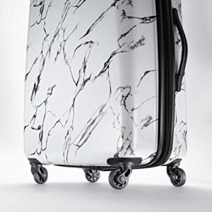 American Tourister Moonlight Hardside Expandable Luggage with Spinner Wheels, Marble, Carry-On 21-Inch