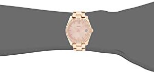 Fossil Women's Scarlette Mini Quartz Stainless Steel Three-Hand Watch, Color: Rose Gold Glitz (Model: ES4318)