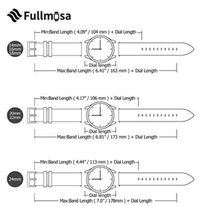 Fullmosa 20mm Leather Watch Band Compatible with Samsung Galaxy Watch 6 40mm 44mm/Galaxy Watch 6 Classic 43mm 47mm,Galaxy Watch 5 40mm 44mm/Pro 45mm,Galaxy Watch 4 40mm 44mm,Dark Blue+Rose Gold Buckle