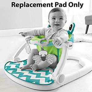 Replacement Seat Pad for Fisher-Price Sit-Me-Up Floor Seat CMH49 - Includes Citrus Frog Pad