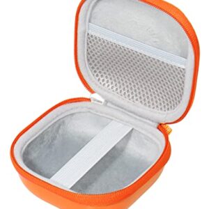 Bright Orange Protective Case for Bose SoundLink Micro Bluetooth Speaker, Best Color and Shape Matching, Featured Secure and Easy Pulling Out Strap Design, Mesh Pocket for Cable and accessorie
