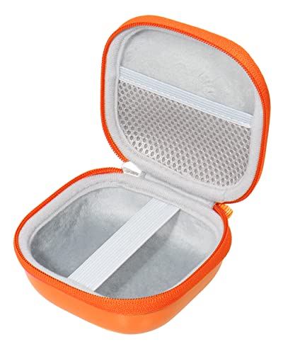 Bright Orange Protective Case for Bose SoundLink Micro Bluetooth Speaker, Best Color and Shape Matching, Featured Secure and Easy Pulling Out Strap Design, Mesh Pocket for Cable and accessorie