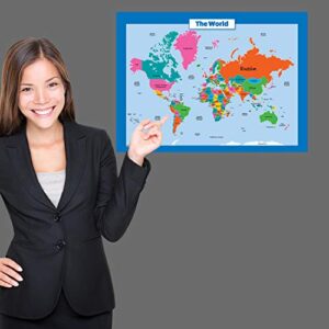 World Map for Kids - LAMINATED - Wall Chart Map of the World