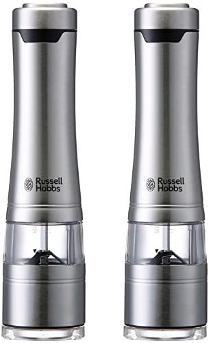 Russell Hobs 7922JP Electric Mill, Salt and Pepper, Pack of 2