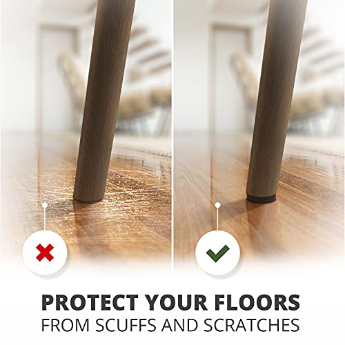 X-PROTECTOR 357 pcs Premium Huge Pack Felt Furniture Pads! Quantity of Furniture Sliders with Many Big Sizes – Your Ideal Floor Protectors. Protect Your Hardwood & Laminate Floor!