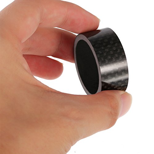 Sumind 11 Pieces Bike Carbon Fiber Headset Spacer Bicycle 1-1/8 Inch 20 15 10 5 3 2 1 mm, 7 Size