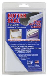 cofair products inc gs46 4pk 4x6 gutt gutter seal patch, plain