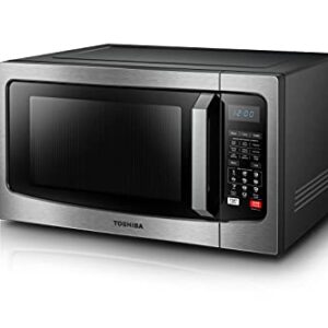 TOSHIBA 3-in-1 EC042A5C-SS Countertop Microwave Oven, Smart Sensor, Convection, Combi., 1.5 Cu. ft with 13.6 inch Removable Turntable for Family Size, Mute Function & ECO Mode, 1000W, Stainless Steel