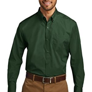 Port Authority Long Sleeve Carefree Poplin Shirt. W100