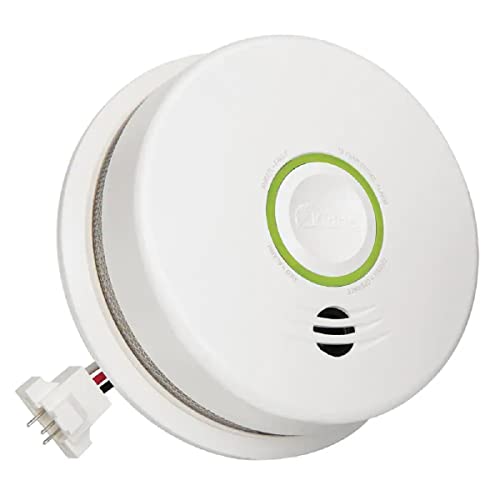 Kidde Hardwired Smoke Detector with 9-Volt Battery Backup (Included), Front-Load Battery Door, Test-Silence Button