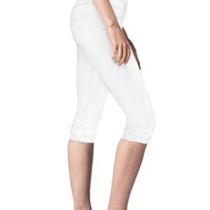 Hybrid & Company Women's Stretchy Denim Capri Jeans Q19411X White 22