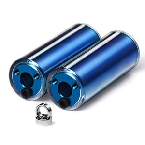 25NINE BMX Bike Pegs – Aluminum Core with PC Outer Sleeve – Blue