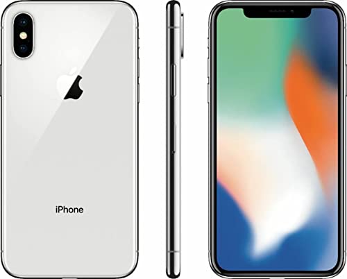 Apple iPhone X, 256GB, Silver - For GSM (Renewed)