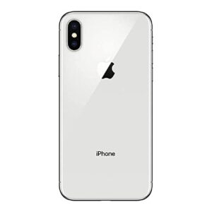 Apple iPhone X, 256GB, Silver - For GSM (Renewed)