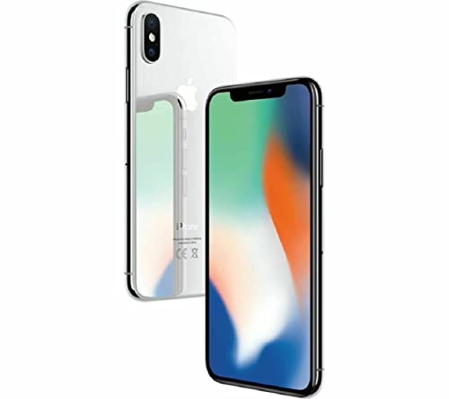 Apple iPhone X, 256GB, Silver - For GSM (Renewed)