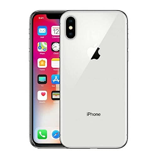 Apple iPhone X, 256GB, Silver - For GSM (Renewed)