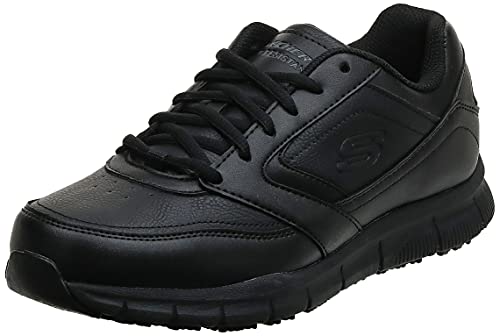 Skechers Men's Nampa Food Service Shoe, Black, 11.5 Wide