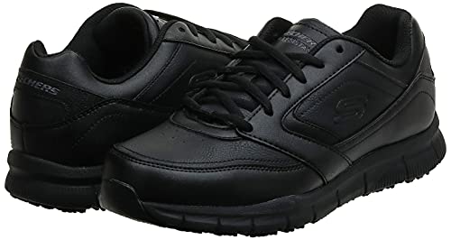 Skechers Men's Nampa Food Service Shoe, Black, 11.5 Wide