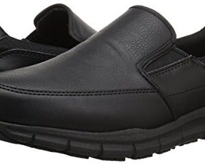 Skechers Men's Nampa-Groton Food Service Shoe, Black, 9 Wide