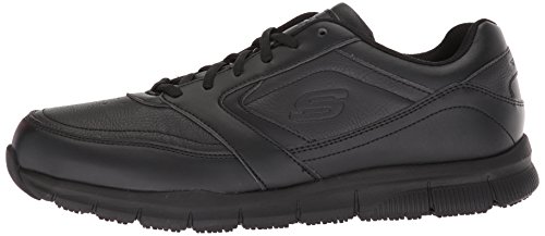 Skechers Men's Nampa Food Service Shoe, Black, 13