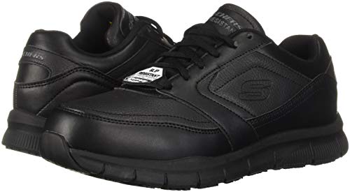 Skechers Men's Nampa Food Service Shoe, Black, 13