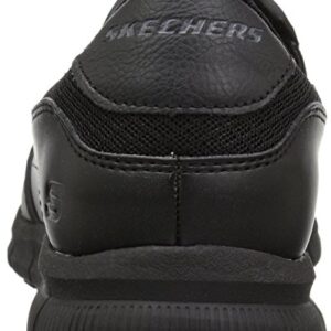 Skechers Men's Nampa-Groton Food Service Shoe, Black, 12 Wide