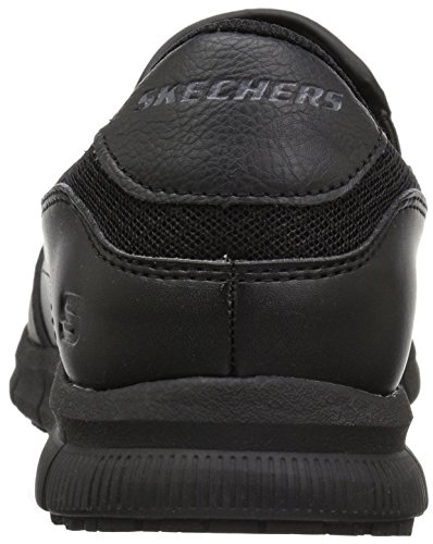 Skechers Men's Nampa-Groton Food Service Shoe, Black, 12 Wide