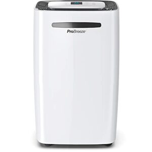 pro breeze 50 pint dehumidifier - 3,500 - 4,000 sq ft dehumidifiers for home large room basements with humidity sensor, auto shut off, continuous drainage hose - removes moisture ideal dehumidifiers for basement