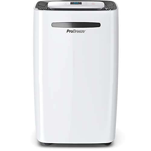 Pro Breeze 50 Pint Dehumidifier - 3,500 - 4,000 Sq Ft Dehumidifiers for Home Large Room Basements with Humidity Sensor, Auto Shut Off, Continuous Drainage Hose - Removes Moisture Ideal Dehumidifiers for Basement