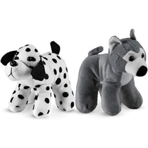 Bedwina Plush Puppy Dogs - Pack of 12 Assorted Stuffed Animals, 6 Inches Tall, Cute Stocking Stuffers