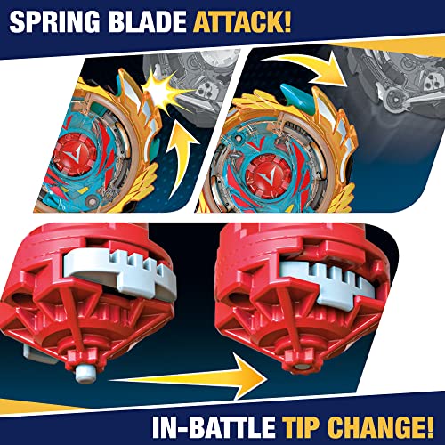 Hasbro Beyblade Burst Evolution Elite Warrior 4-Pack - 4 Iconic Right-Spin Battling Tops, Game ((Amazon Exclusive)