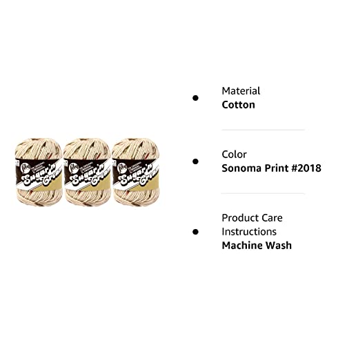 Bulk Buy: Lily Sugar 'n Cream 100% Cotton Yarn (3-Pack) Ombres, Prints, Scents & Stripes (Sonoma Print #2018)