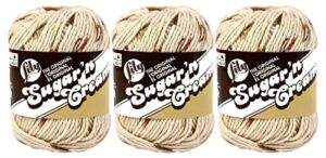 bulk buy: lily sugar 'n cream 100% cotton yarn (3-pack) ombres, prints, scents & stripes (sonoma print #2018)