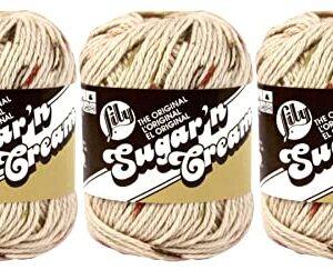 Bulk Buy: Lily Sugar 'n Cream 100% Cotton Yarn (3-Pack) Ombres, Prints, Scents & Stripes (Sonoma Print #2018)