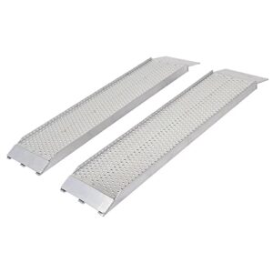 guardian s-368-1500-p dual runner shed ramps with punch plate surface - 8" wide, 3' long