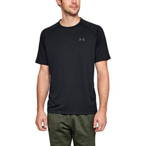 under armour men's tech 2.0 short-sleeve t-shirt , black (001)/graphite , medium