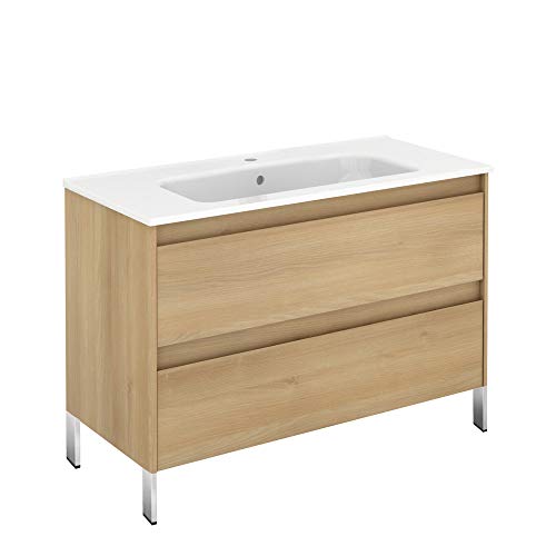 WS Bath Collections 100F NO Ambra Bathroom Vanity, Nordic Oak