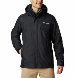 columbia men's bugaboo ii fleece interchange jacket, black, large